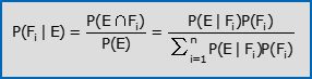 Teorema di Bayes - Formula di Bayes