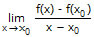 Limite di una funzione - Definizione di derivabilità